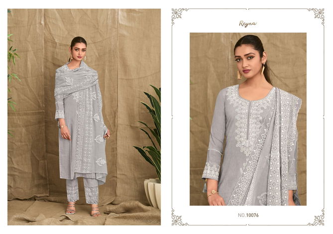 Rhythm By Reyna Linen Embroidery Dress Material Wholesale Shop In Surat